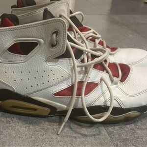 Jordan Black and Red High-Top Sneakers